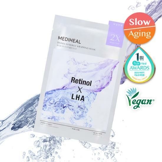 MEDIHEAL 韓國 A醇xLHA雙效毛孔緊緻面膜 4片