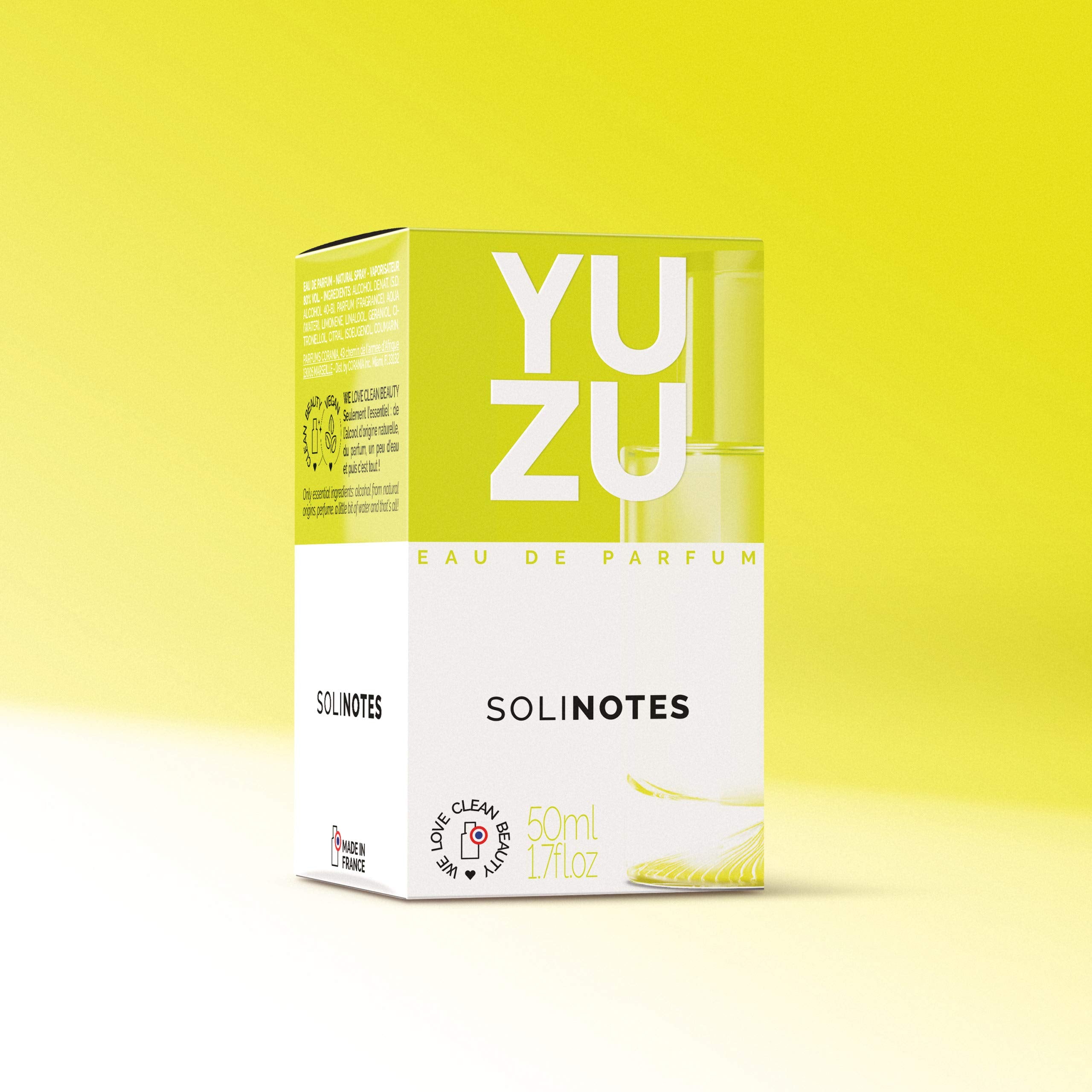 Solinotes Yuzu Energizing Flower Vegan Eau de Parfum ( Patchouli & Oak Moss) 50ml