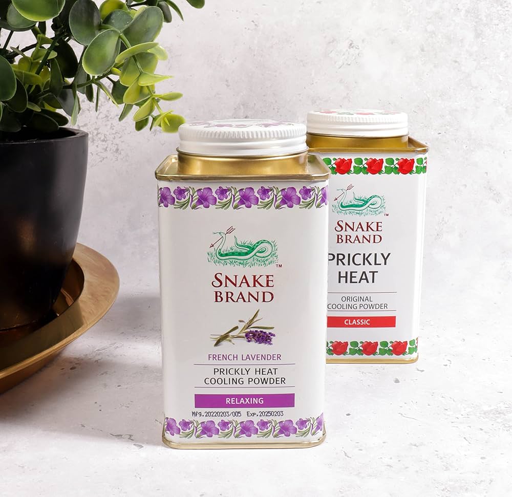 Snake Brand Cooling Prickly Heat Classic Original Body Powder 140g