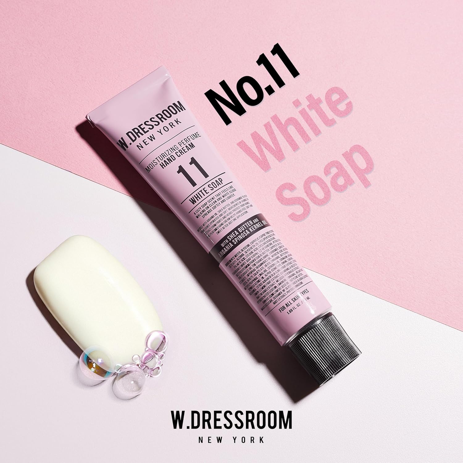 W.DRESSROOM 保濕香水護手霜 (No.11 白皂) 50ml