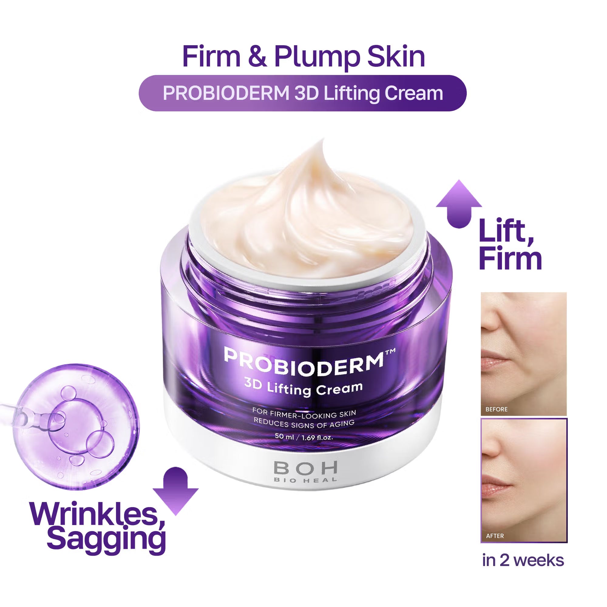 Bioheal BOH Probioderm Peptide 3D Lifting Cream 50ml