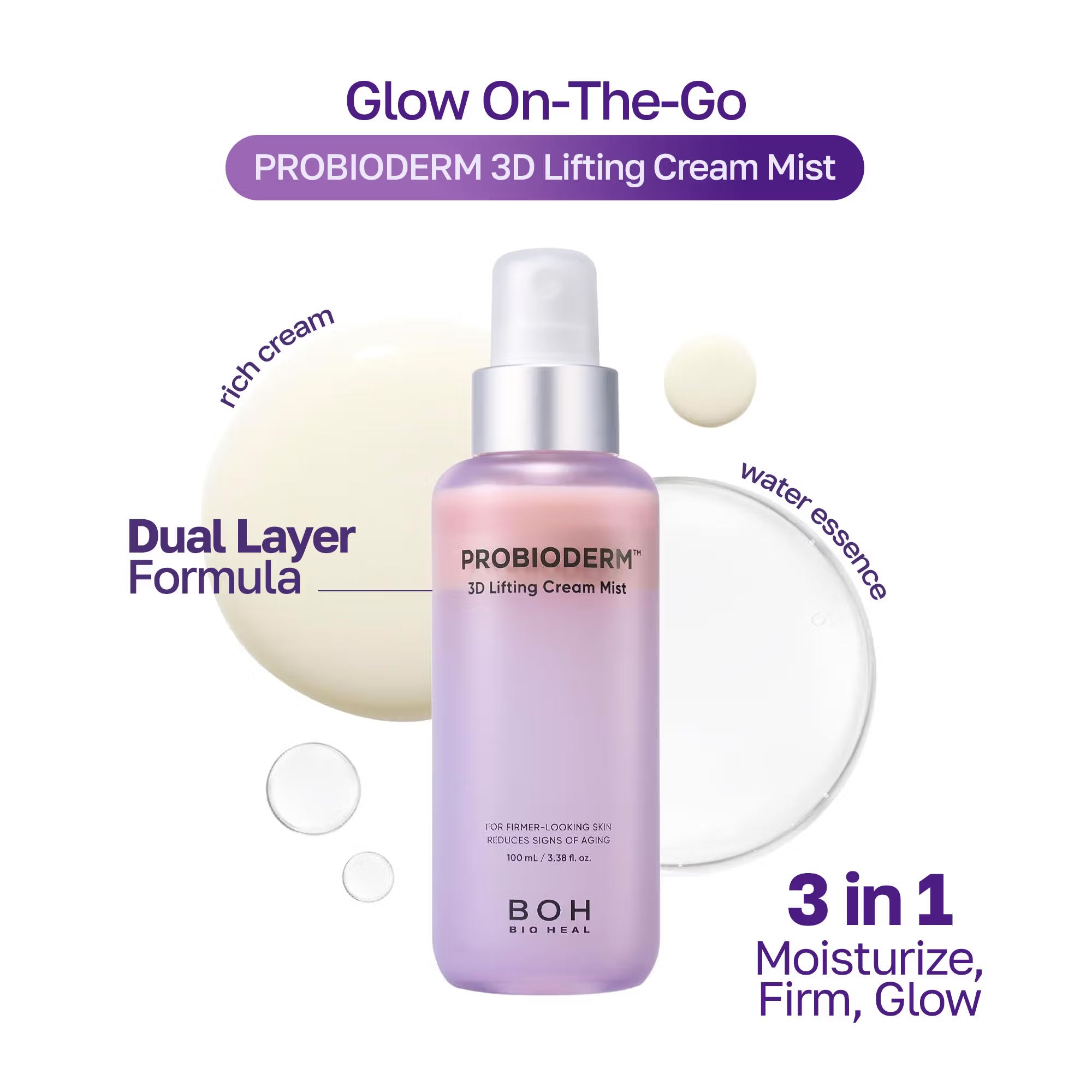 Bioheal BOH Probioderm 3D Firming Glow Lifting Cream Mist 100ml