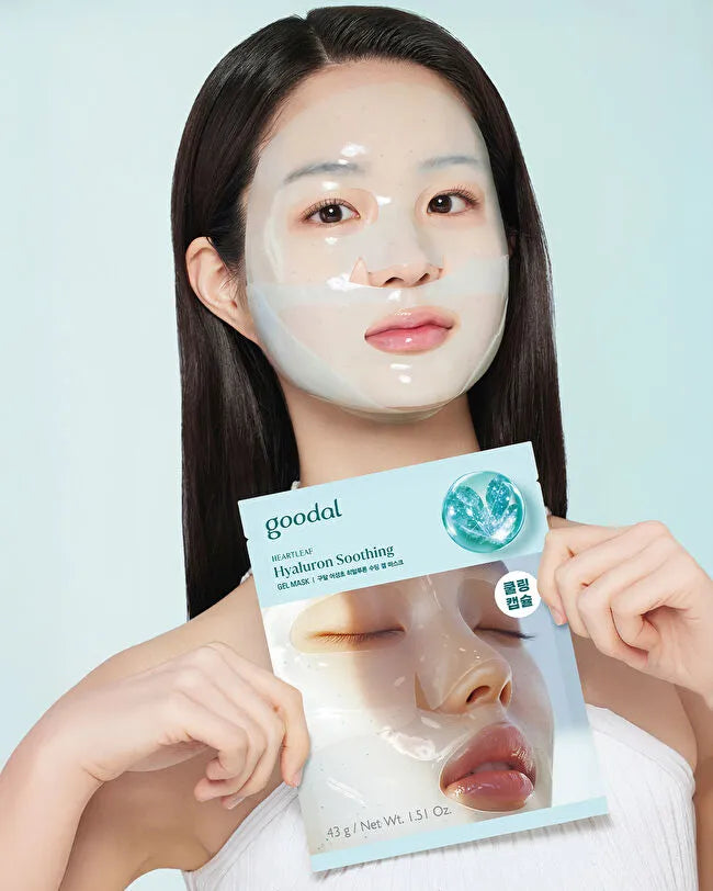 Goodal 韓國 魚腥草玻尿酸舒緩凝膠面膜 43g x 5片