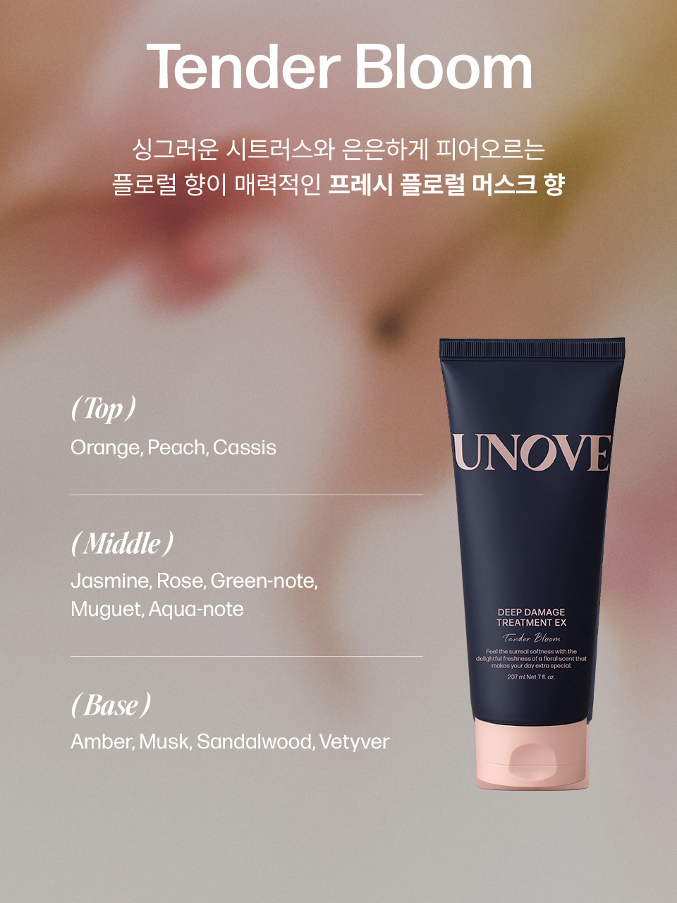 UNOVE Deep Damage Treatment EX Tender Bloom 207ml