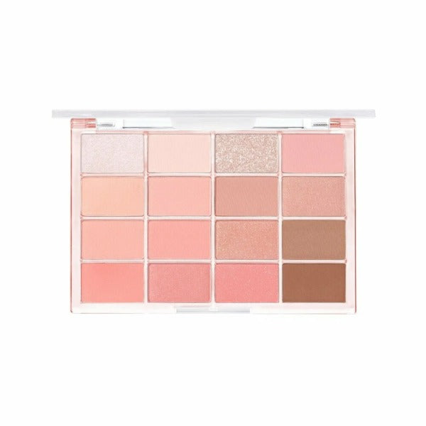 Wakemake Soft Blurring Eye Palette With 16 Colors (#08 Candy Coral) 14g