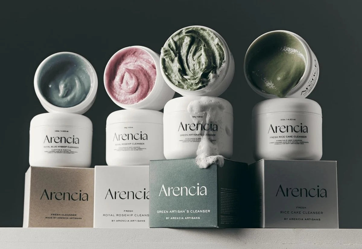 Arencia Black Tea Yuzu Rice Cake Moisturizing Cleansing Cream 120g