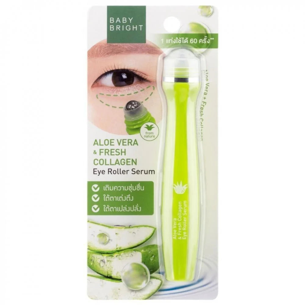 Baby Bright Aloe Vera & Fresh Collagen Eye Roller Serum (Anti Aging) 15ml
