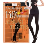 ATSUGI Tights 140 Denier Stockings (Black) 2 pairs/box