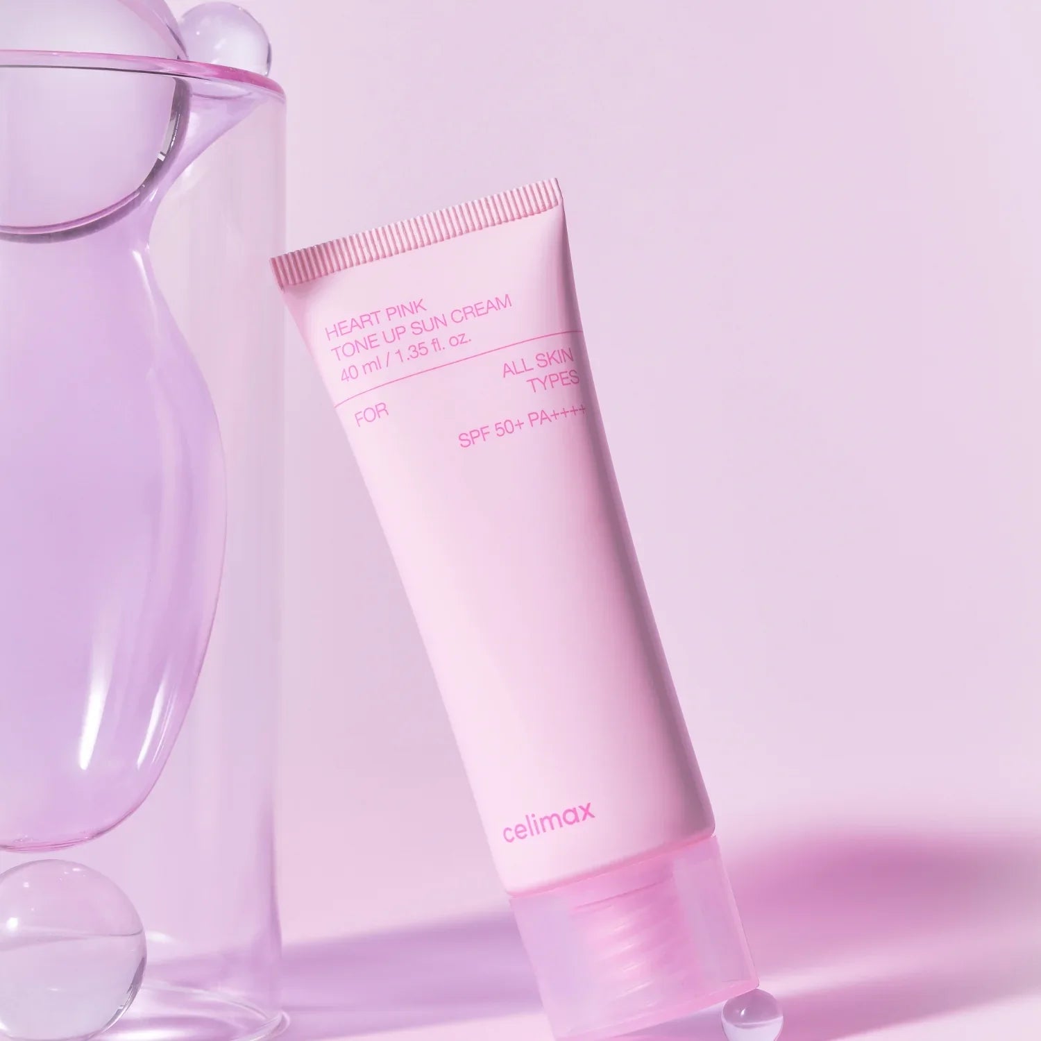 Celimax Heart Pink Tone Up Sun Cream For All Skin Type SPF50+ PA++++ 40ml