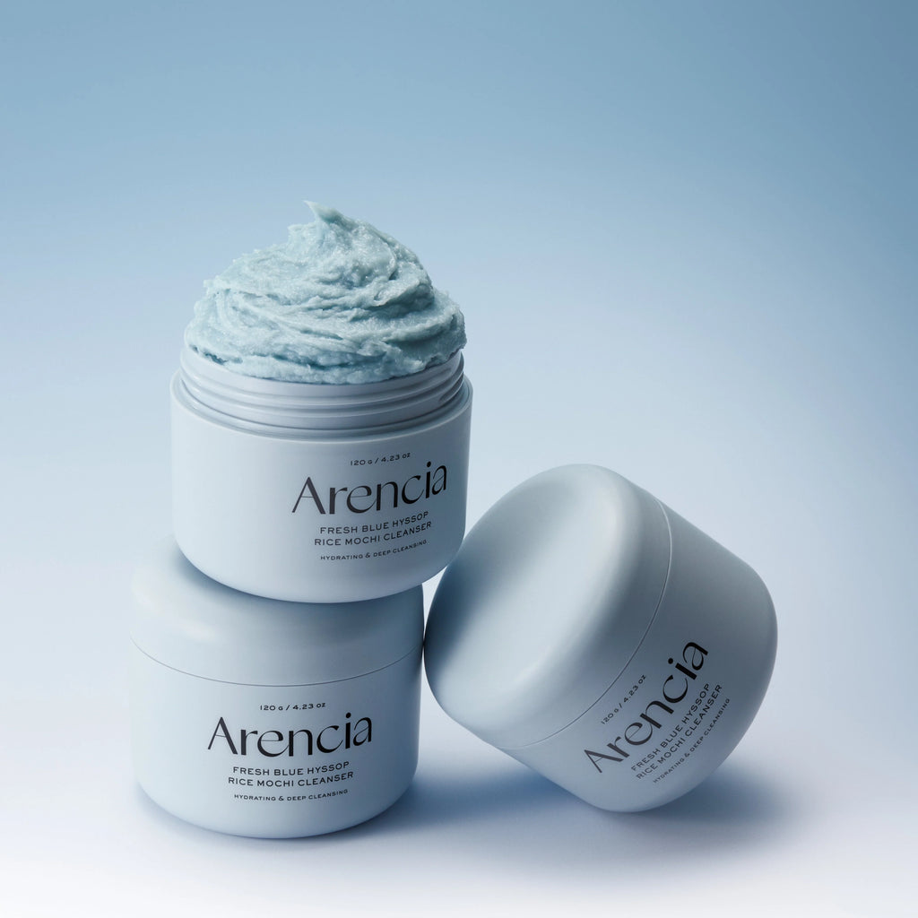 Arencia Blue Hyssop Rice Mochi Cleanser 120g