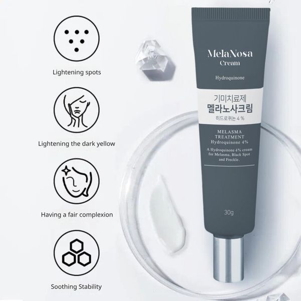 Dong-A Pharm Upgraded Version Melanosa Cream (4% Hydroquinone for Melasma, Freckles & Dark Spots) 30g