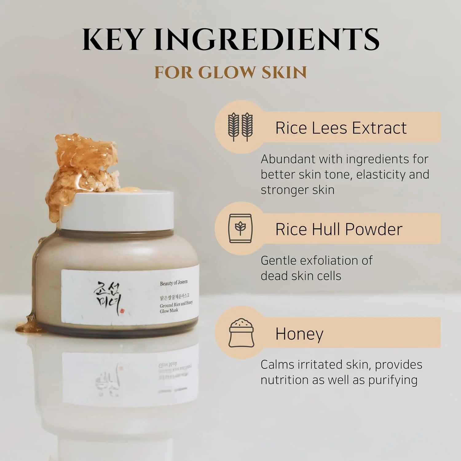 BEAUTY OF JOSEON Ground Rice and Honey Glow Mask 150ml