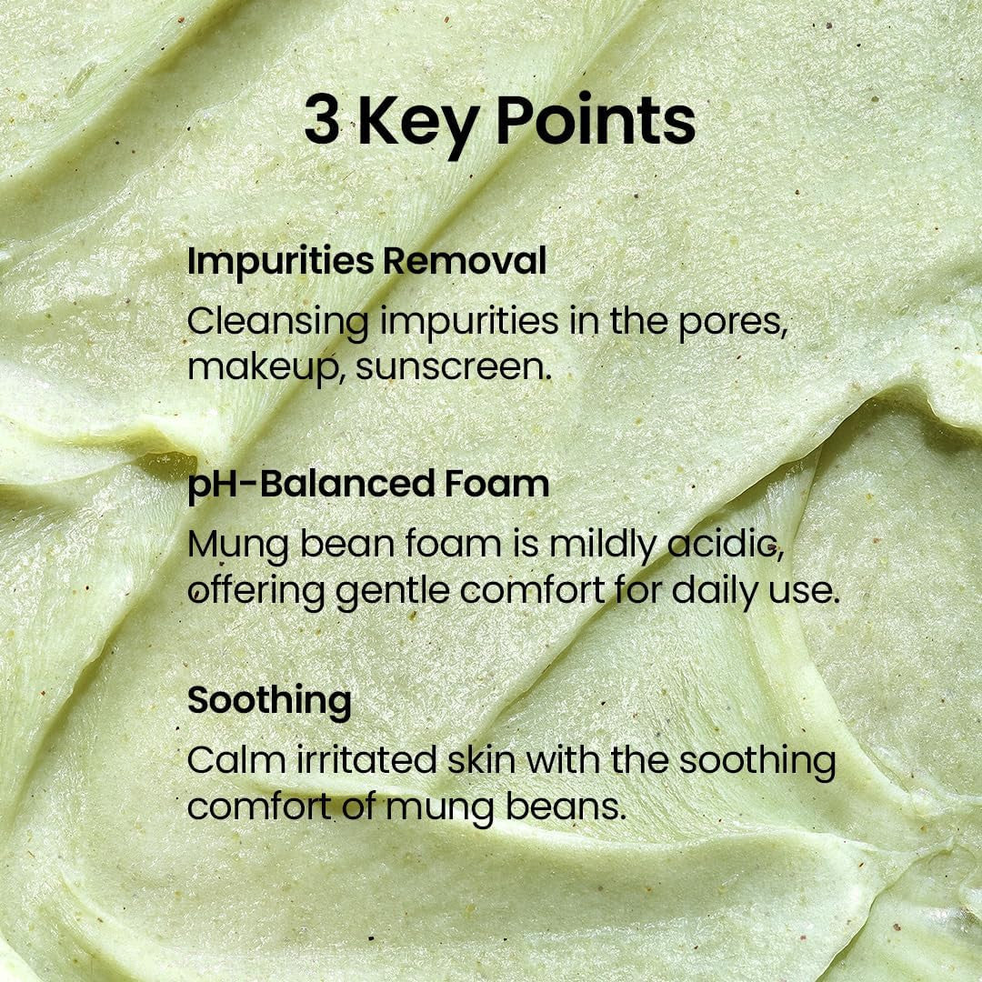 Beplain Mung Bean pH-Balanced Cleansing Foam 80ml