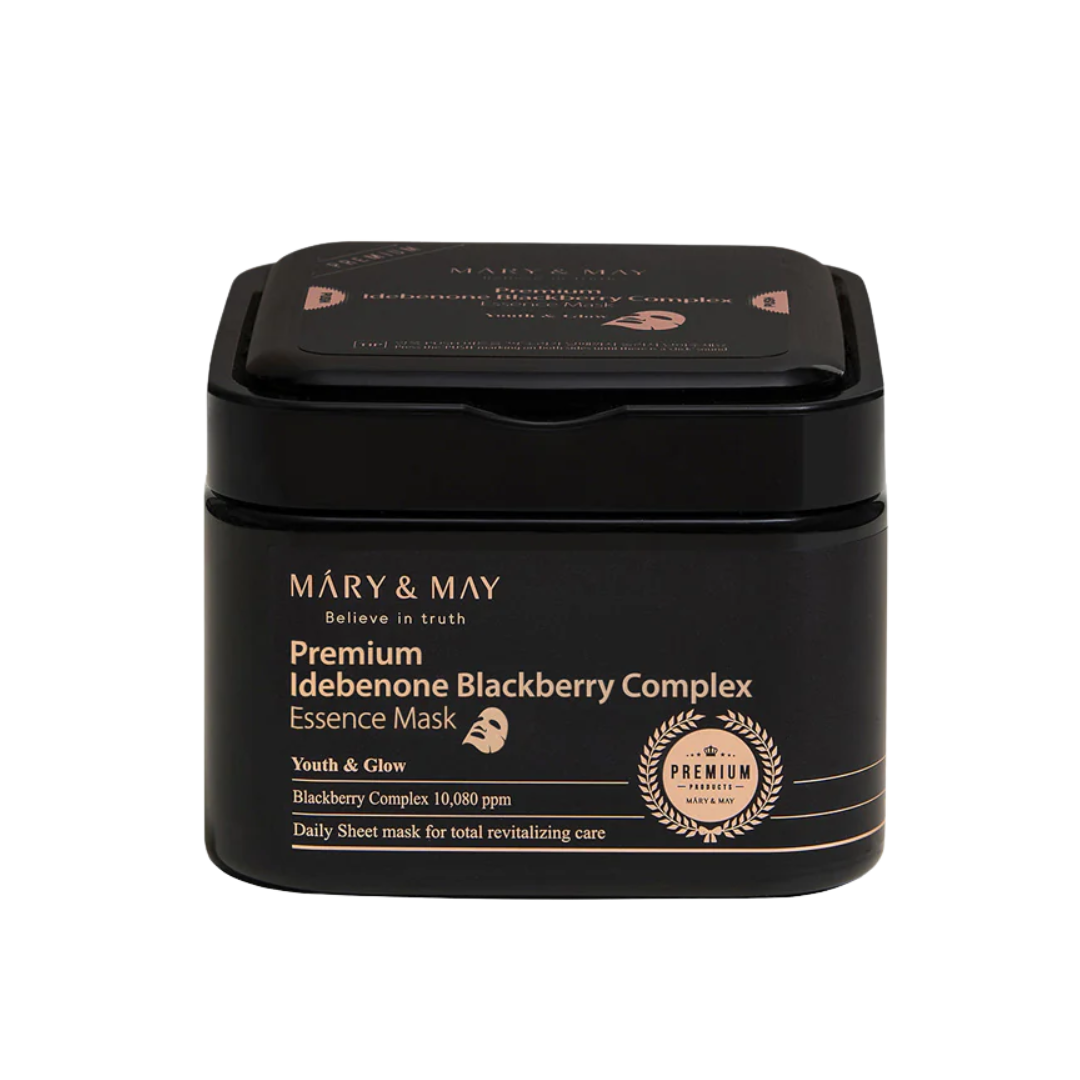 MARY & MAY Premium Idebenone Blackberry Complex Essence Mask 20ea/250g