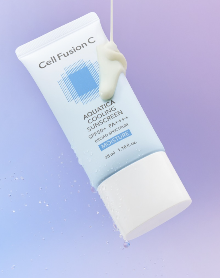 [Ultimate Cooling & Hydration Set] Cell Fusion C Aquatica Cooling Sunscreen 50ml + First Cooling Calming Mask 5ea