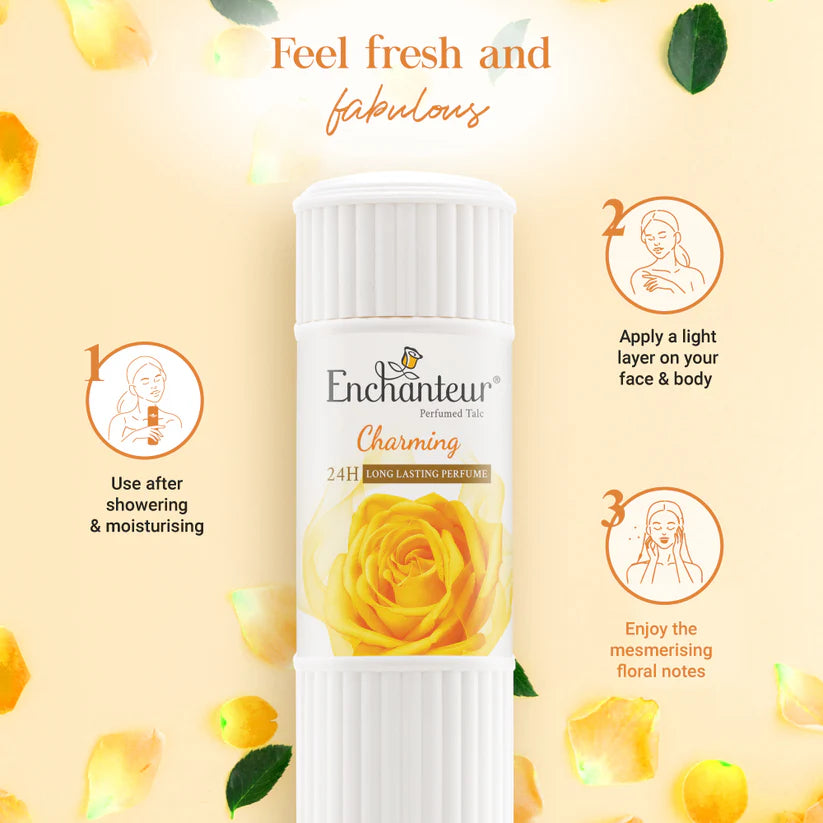 Enchanteur Fragrance Body Powder (Charming Floral Fragrance) 125g