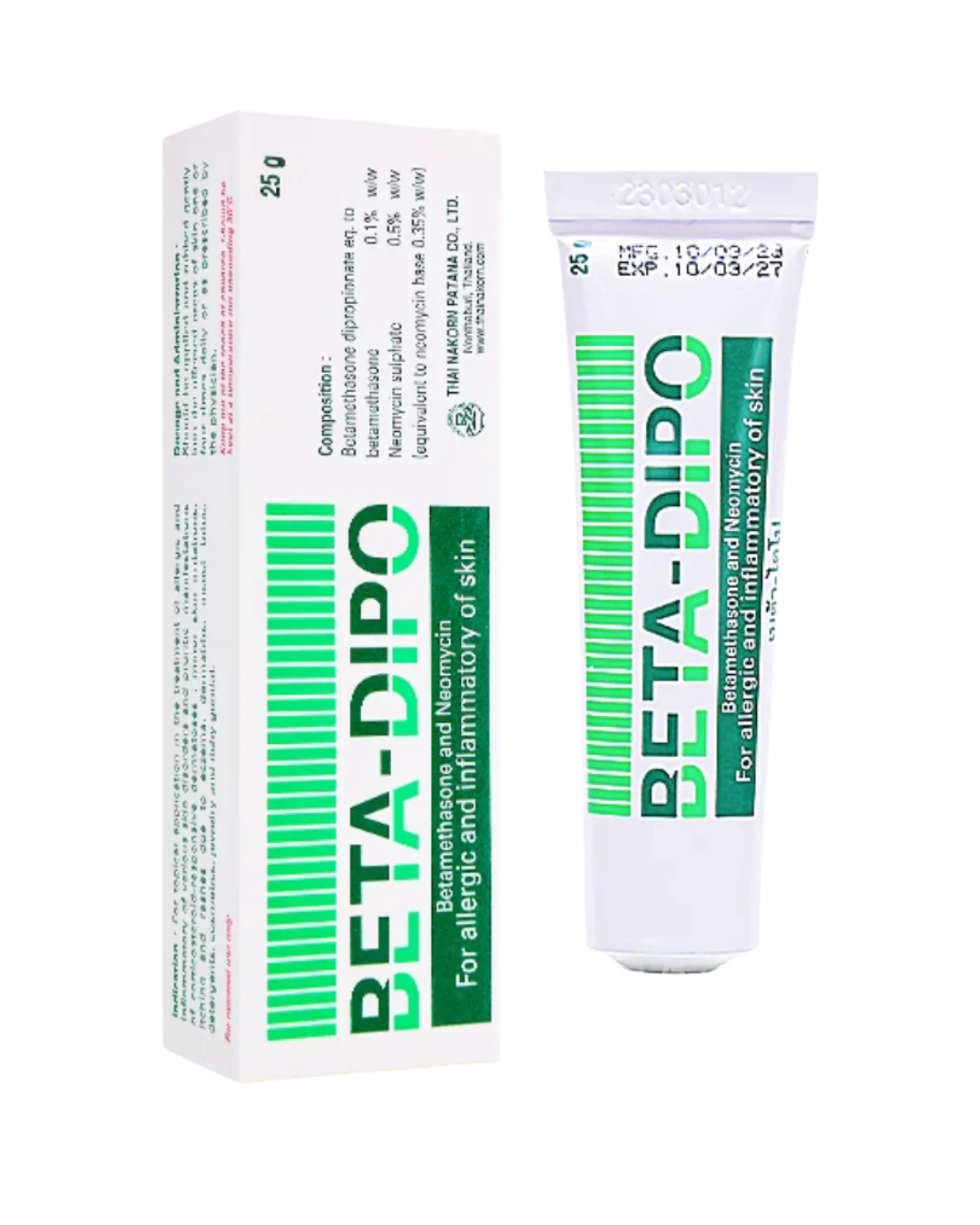 Beta-Dipo cream for the treatment of allergies and skin inflammations 15/25g
