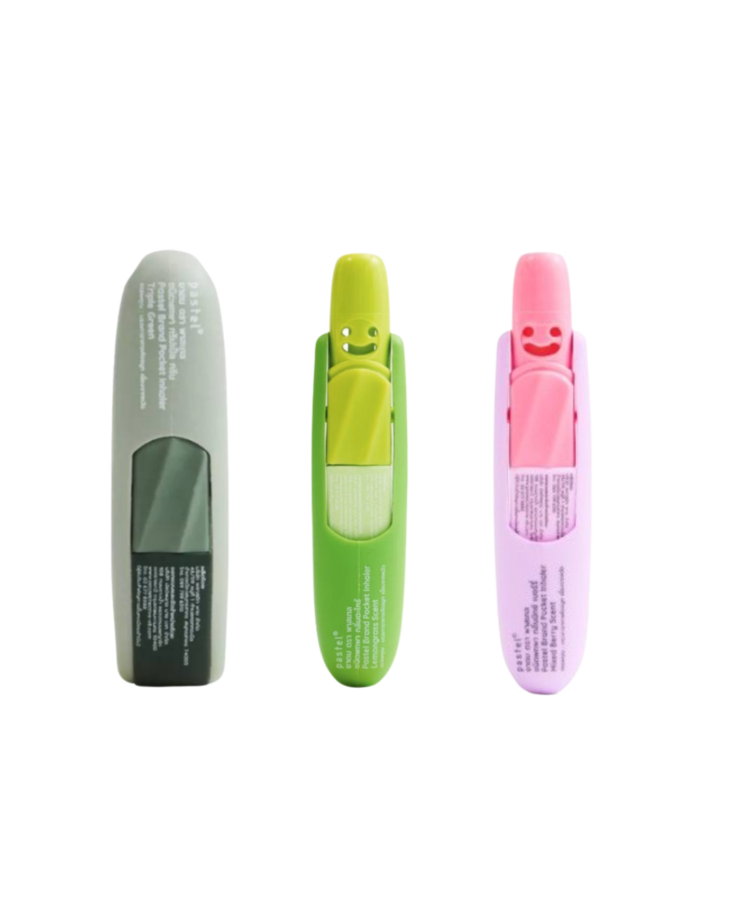 Pastel Pocket Inhaler for Aromatherapy Relief of Nasal Congestion (Free lanyard) 1ea