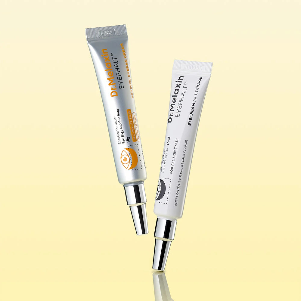 【日夜抗皺套裝】Dr.Melaxin 視黃醇眼袋緊緻日霜 10g + 逆齡特效抗皺晚霜 10ml