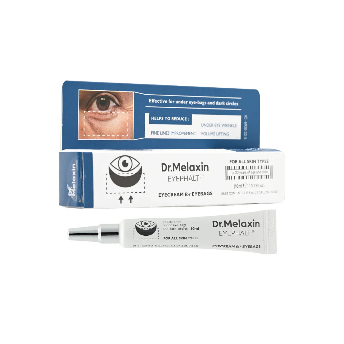 Dr.Melaxin Eyephalt Eye Cream for Eyebag Anti-Wrinkle Night Cream (Help to Reduce Under Eye Wrinkle) 10ml
