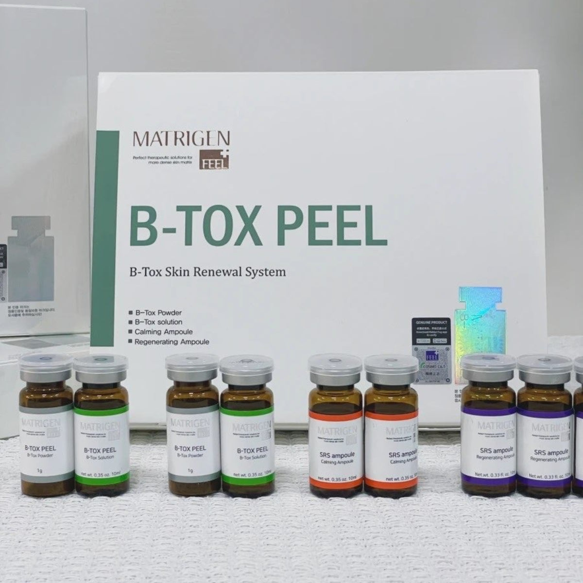 Matrigen B-Tox Peel 海藻矽針 皮膚再生修復療程 12枝