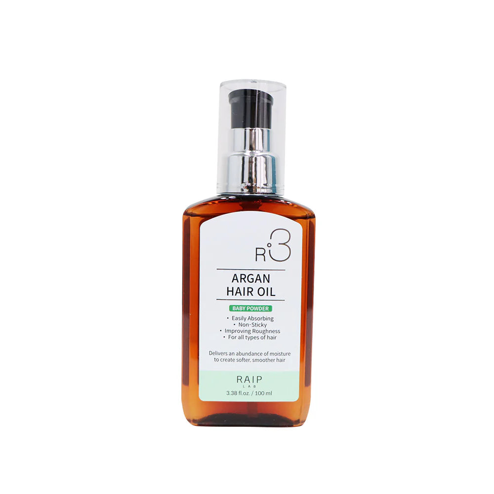 RAIP 韓國 R3 摩洛哥堅果髮尾油 (浪漫爽身粉香味) 100ml