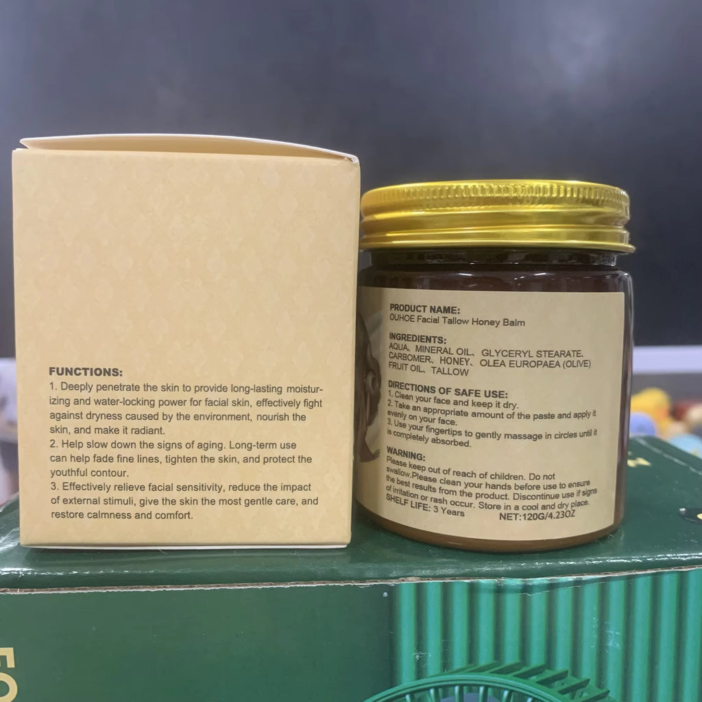 OUHOE Beef Tallow Honey Moisturizing Cream 120g