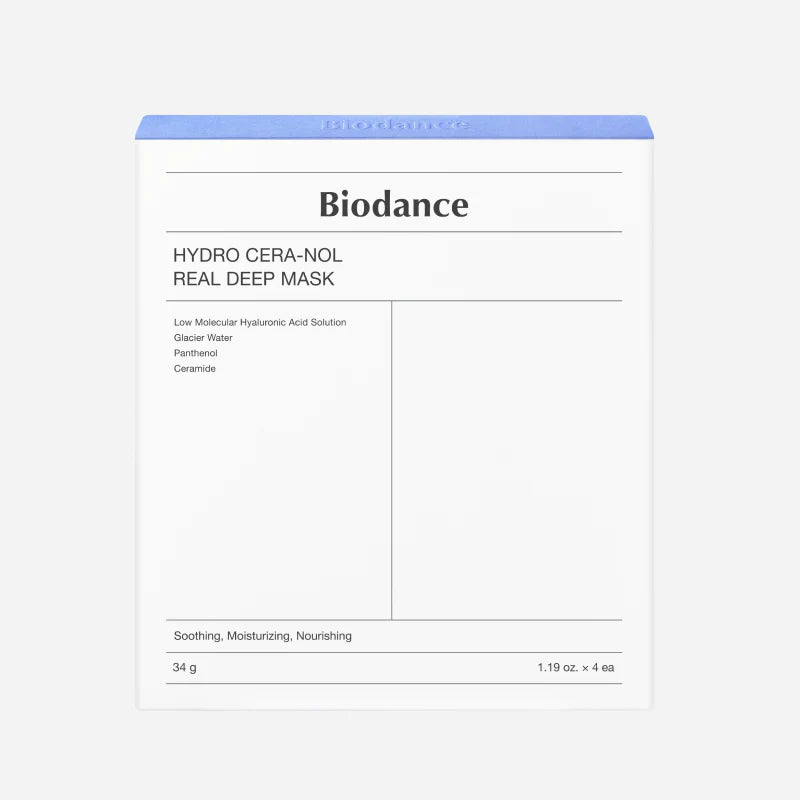BIODANCE 韓國 生物膠原蛋白透明質酸深層補濕面膜 34g x 4片