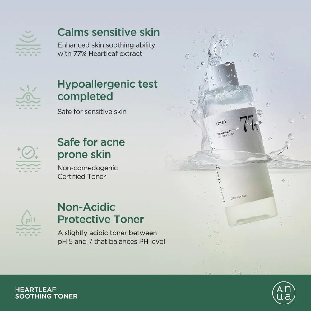 ANUA Haertleaf 77% Soothing Toner 250ml