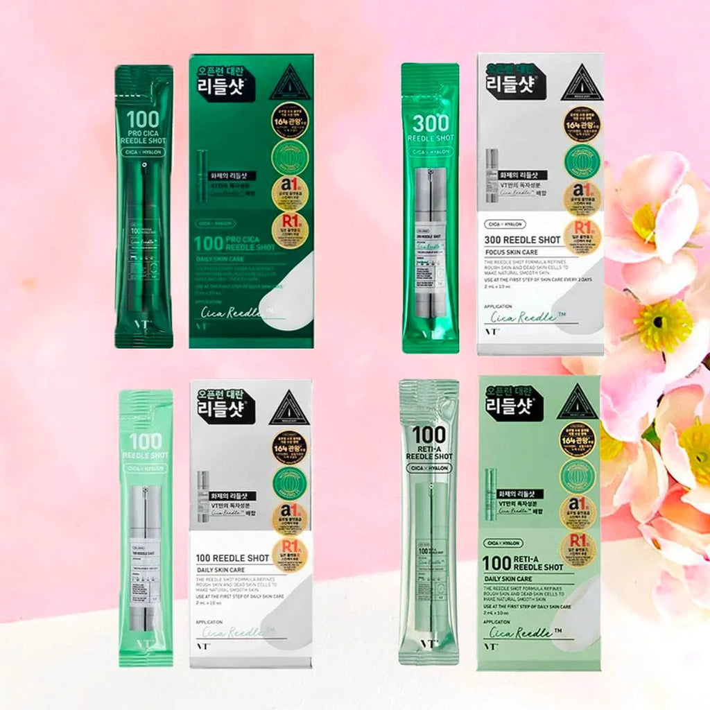 VT Cosmetics 100 Pro CICA Reedle Shot Stick Pouch 10 packs / box