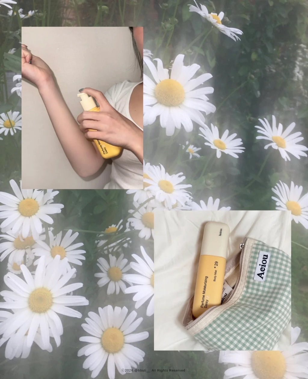 Hetras Daisy 29 Long-lasting Fragrance Coating Double Shot Perfume Body Mist (Sunflower) 120ml