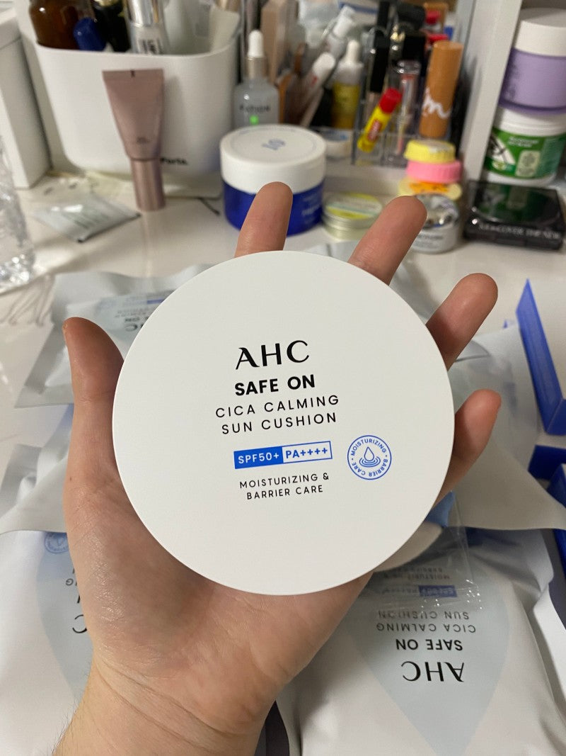 AHC Safe On CICA Calming Sun Cushion SPF 50+ PA++++ 25g
