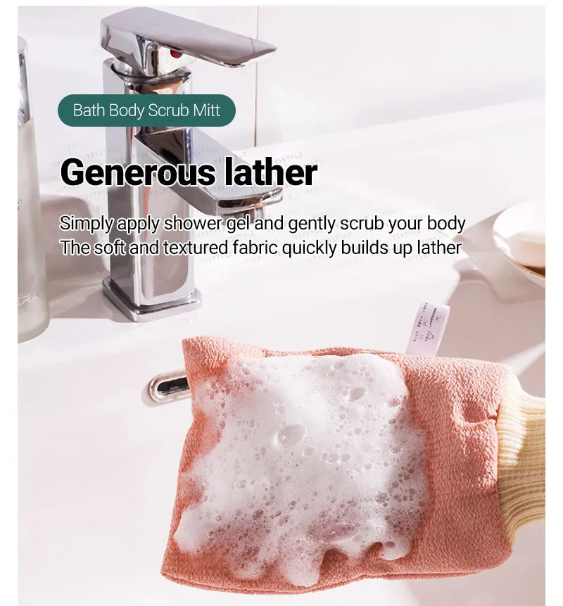 Bath Body Scrub Mitt 1ea