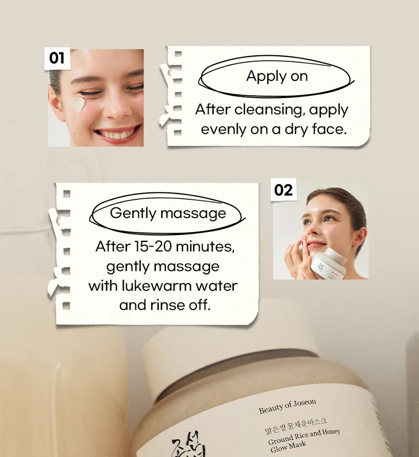 BEAUTY OF JOSEON Ground Rice and Honey Glow Mask 150ml