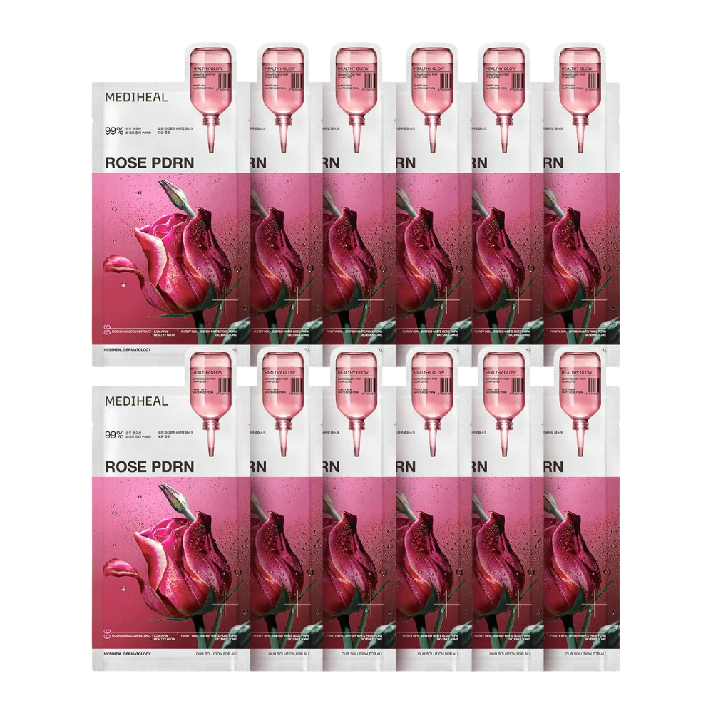 Mediheal 韓國 玫瑰PDRN 健康光澤精華面膜(緊緻) 10片