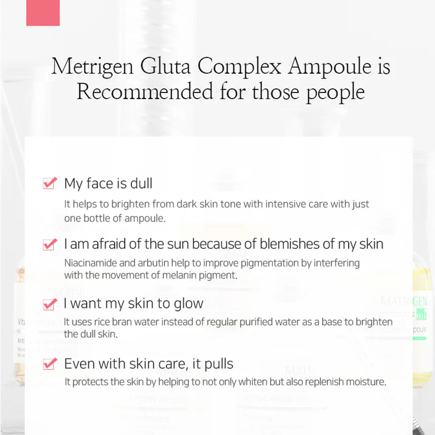 Matrigen Gluta Complex Whitening Ampoule 50ml