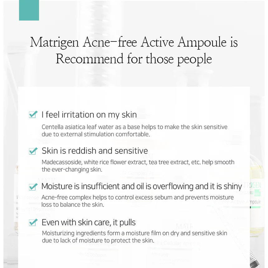 Matrigen Acne-Free Active Ampoule 50ml