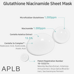 APLB Glutathione Niacinamide Sheet Mask 10ea