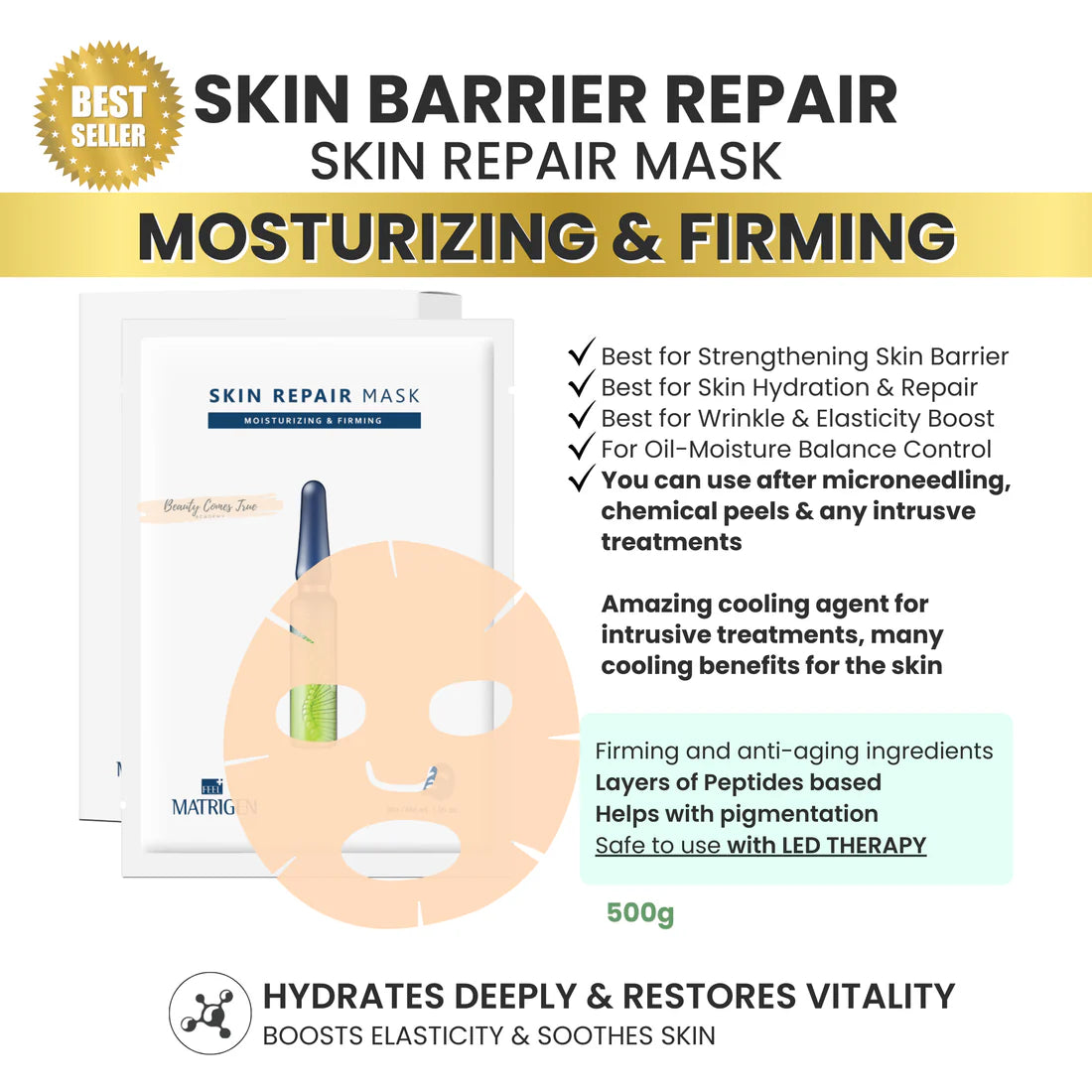 Matrigen 韓國 曲面玻璃抗衰老保濕面膜 10片