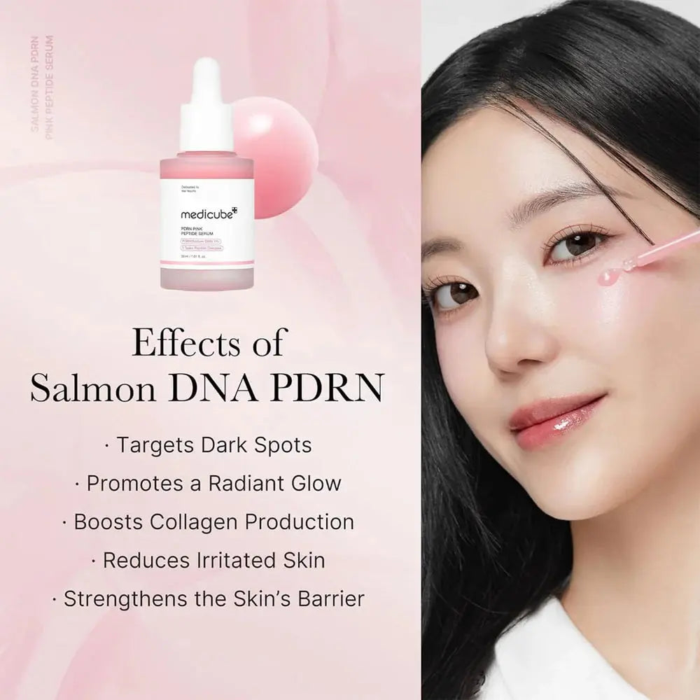 MEDICUBE PDRN Pink Peptide Collagen Serum 30ml + Refill 50ml