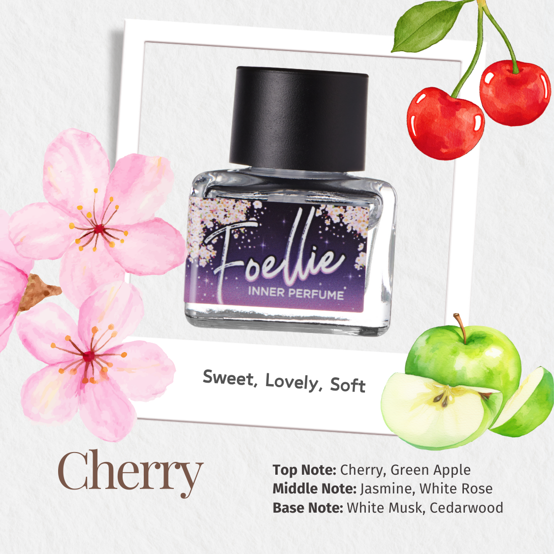 Foellie Feminine Inner Beauty Perfume (Cherry Blossom) 5ml