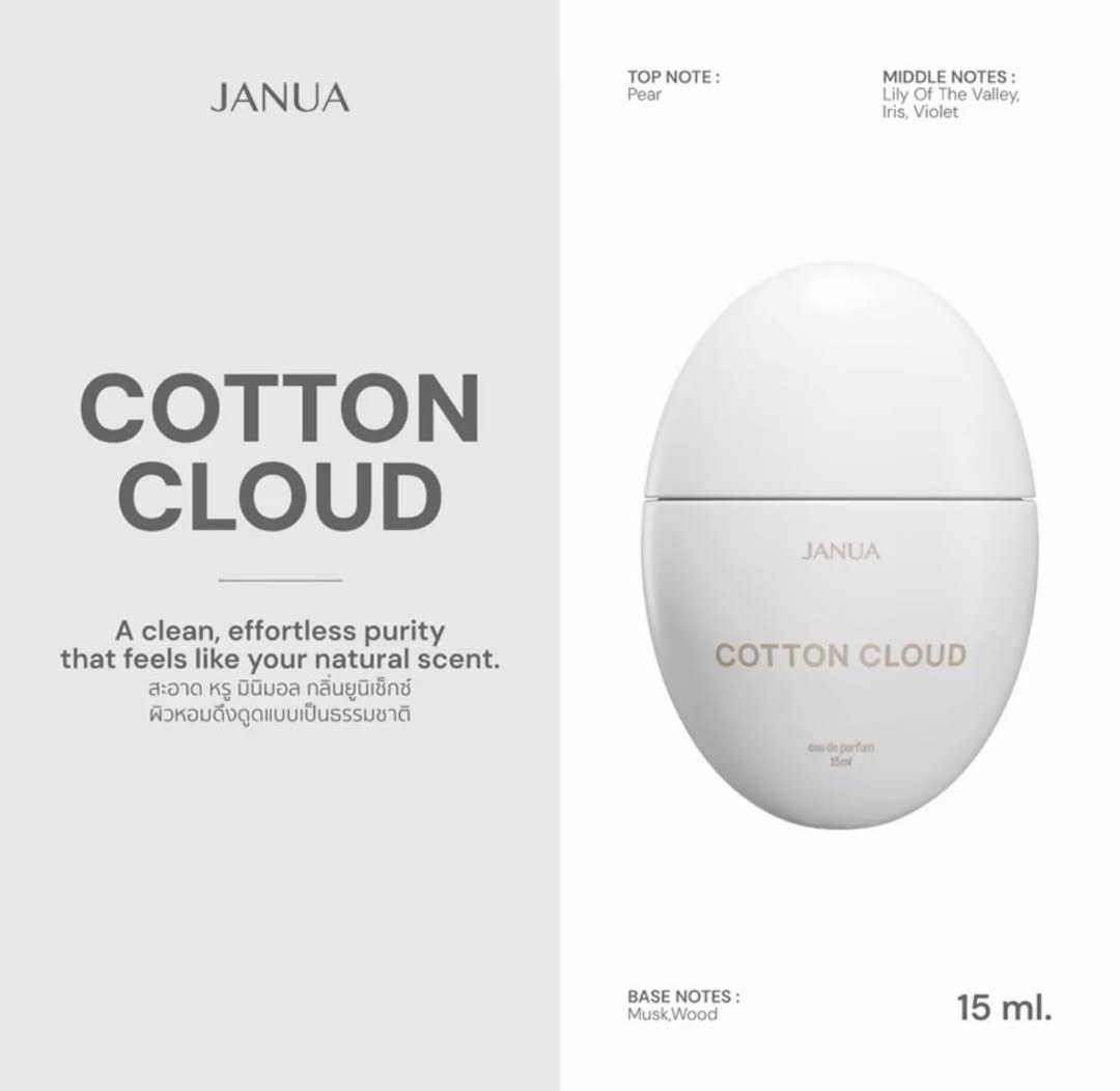 JANUA Cotton Cloud Perfume (Musk & Soft Woods) 15ml