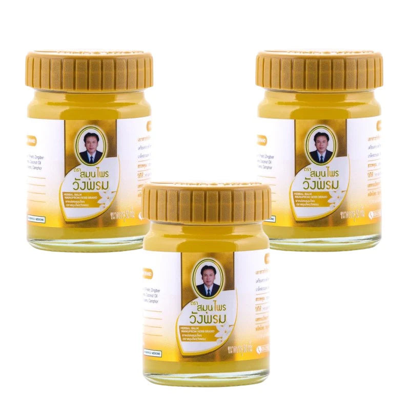 WANG PROM 泰國 摹差寧汪逢 天然草藥按摩黃膏 (舒緩肌肉酸痛) 50g