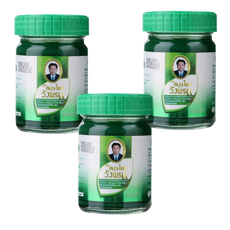 WANG PROM Thai Herbal Massage Green Balm (Anti-Itch For Insect Bites) 50g
