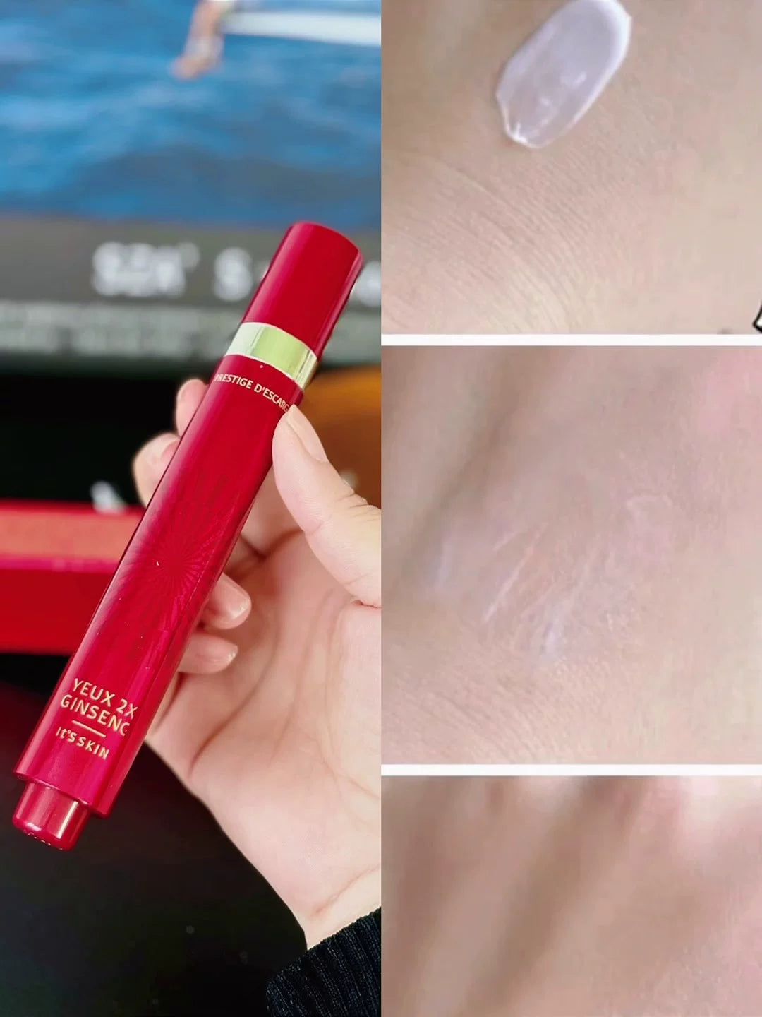 It's Skin Prestige Yeux 2X Ginseng 360° Cooling Roll-On Massager Eye Cream 15ml
