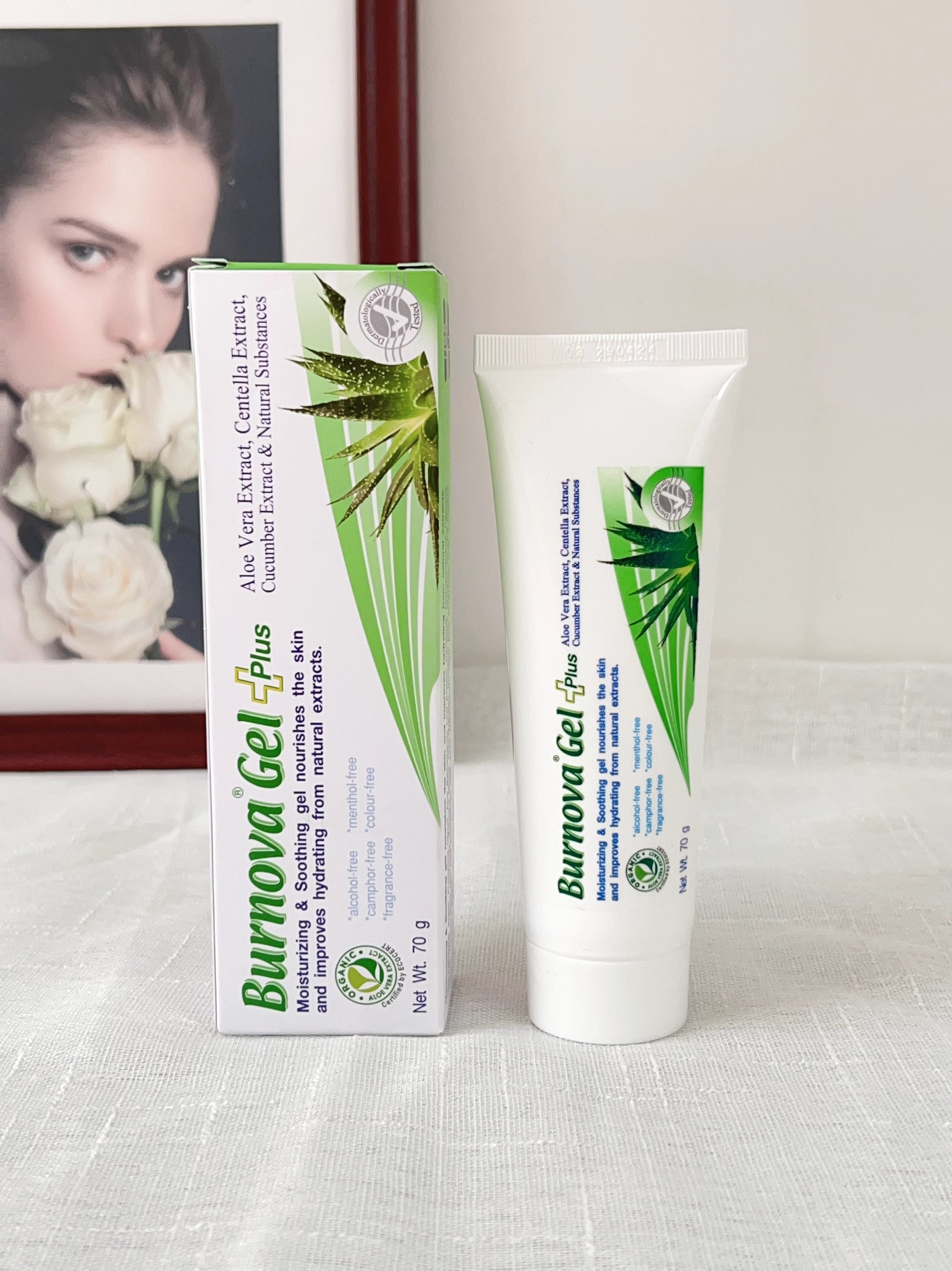 Burnova Moisturizing and Soothing Gel Plus 70g