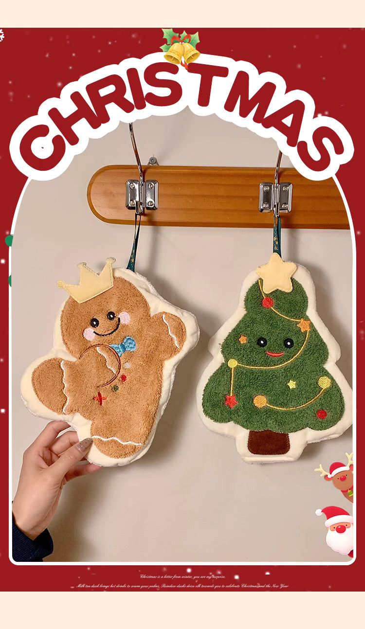 Christmas Quick-Dry Christmas Hand Towel 1ea