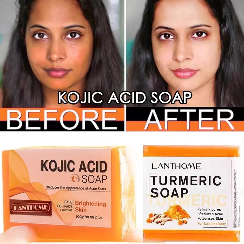 LANTHOME TURMERIC Remove Pimples Dark Spots SOAP 100g