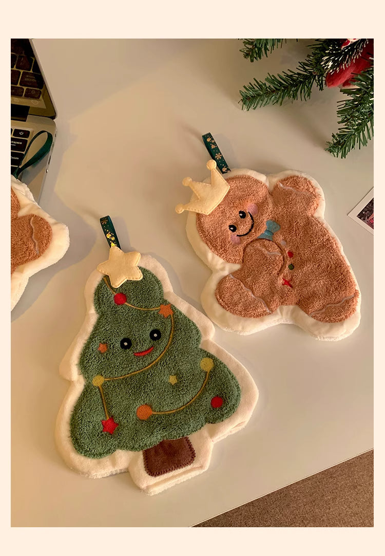 Christmas Quick-Dry Christmas Hand Towel 1ea