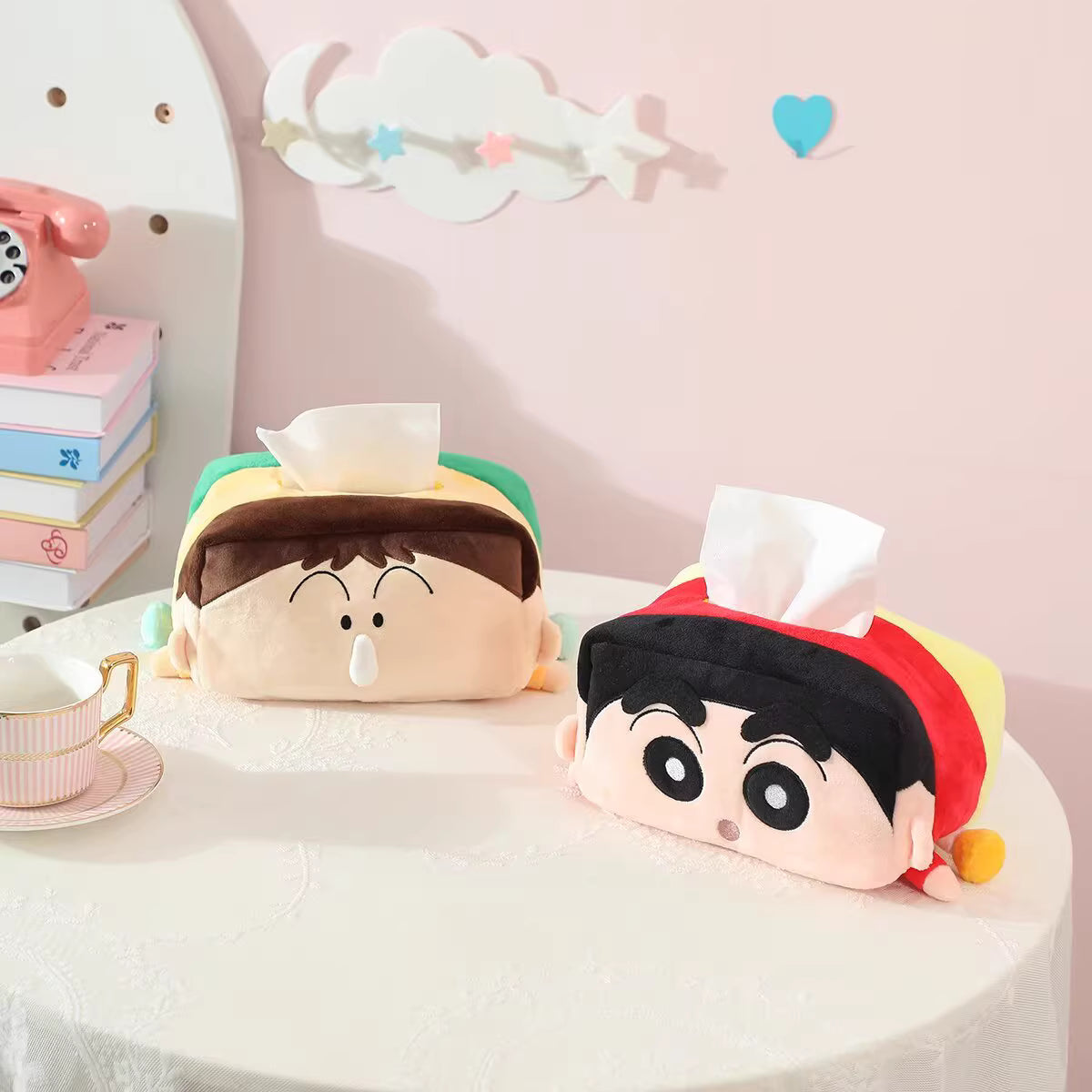 蠟筆小新 毛絨紙巾套 (小新/阿呆) 1件